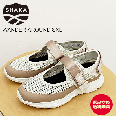 ★7/20限定!P最大39倍!&最大100%ポイントバック!? 【返品交換送料無料】SHAKA シャカ WANDER AROUND SXL ワンダーアラウンド SXL LINEN/TAUPE LINEN/TAUPE 01S アウドドア メンズ レディース ユニセックス スニーカーサンダル 靴 シューズ ギフト プレゼント|アルカヤ靴店