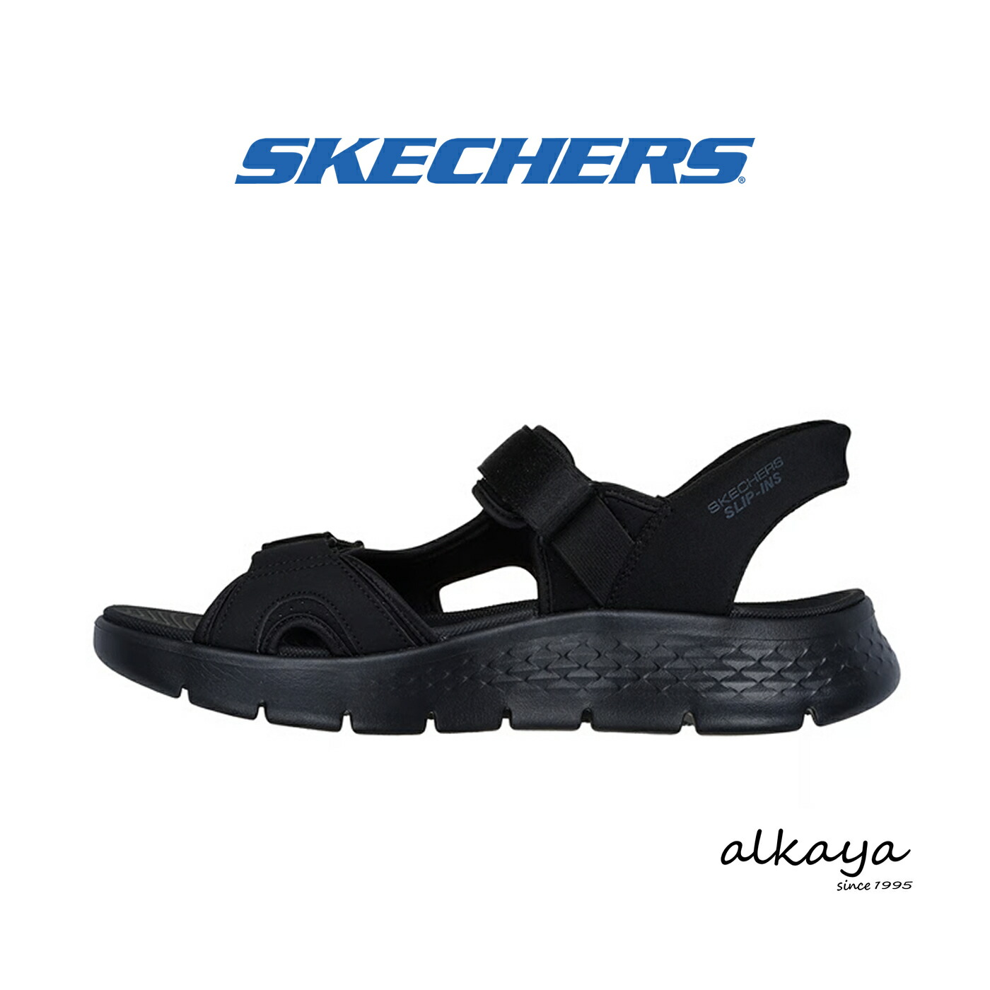【送料無料】SKECHERS SLIP-INS スケッチャーズ スリップインズ GO WALK FLEX SANDAL ゴーウォーク フレックス サンダル BKLM BLACK AND LIME TEXTILE ブラック アンド ライム テキスタイル メンズ ストラッピーサンダル 7,841円