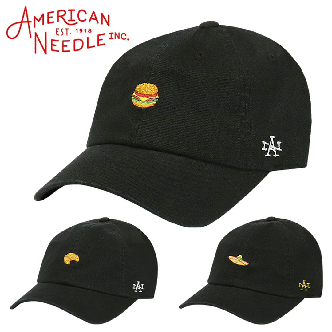 アメリカンニードル キャップ American Needle メンズ レディース ブランド ロゴ 帽子 バーガー ベーカリー メキシカン ミニロゴ 食べ物 ローキャップ 男女兼用