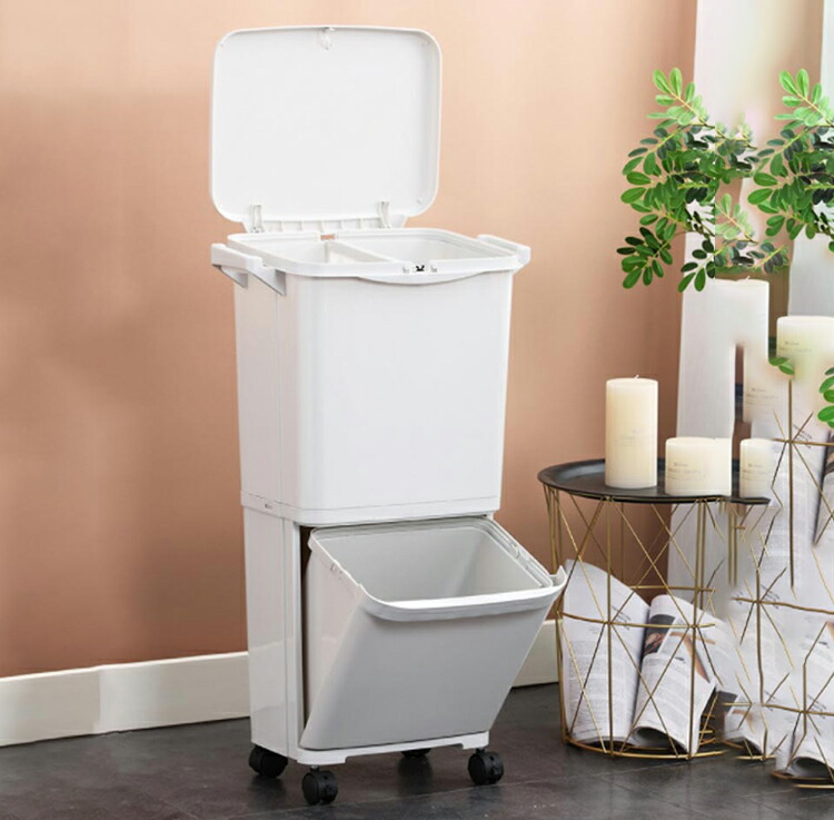 楽天市場】ごみ箱 45リットル ゴミ箱 おしゃれ 45L 分別 スリム ふた