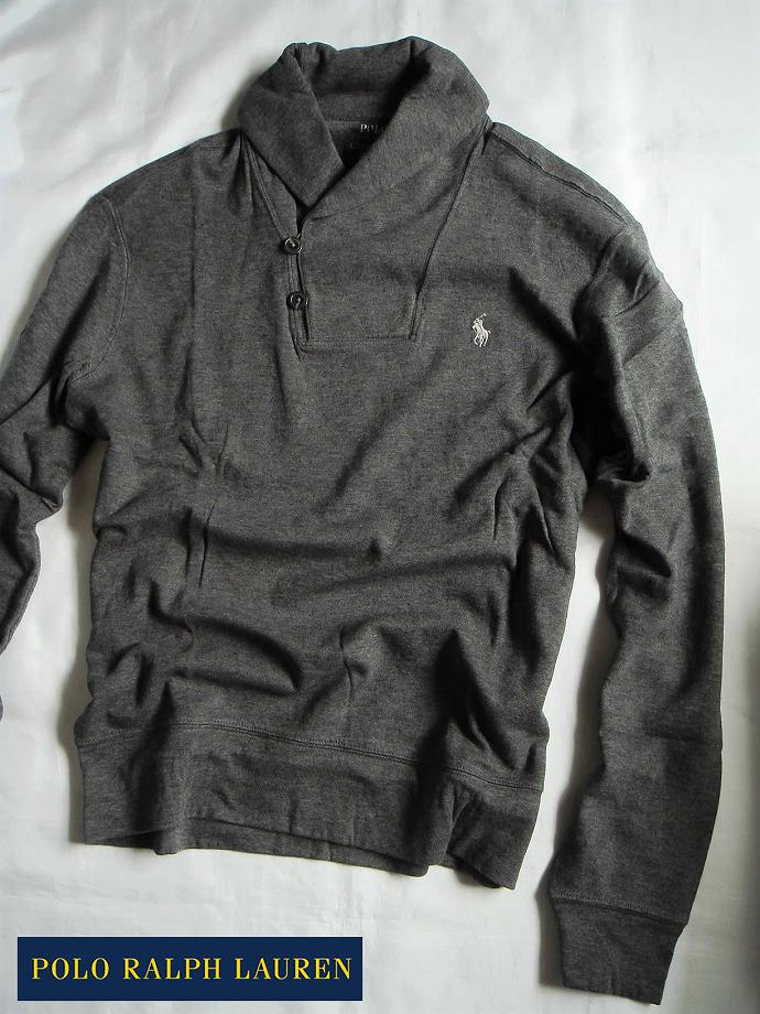 注目の 楽天市場 送料無料 ポロ ラルフローレン Polo Ralph Lauren 正規品 メンズ ショールカラー スウェットシャツ Grey あす楽対応 Americana At Brand セール トップス スウェット トレーナー Alatuji Com