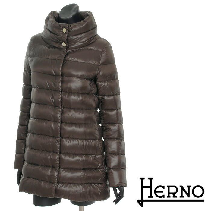 【楽天市場】送料無料 HERNO ヘルノ スタンドカラーダウンコート 超軽量ダウンジャケット シンプルな無地 しっかり防寒 PI0505D ...