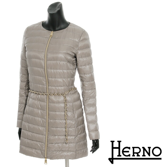 【楽天市場】送料無料 HERNO ヘルノ ベルト付きダウンコート 2way 超軽量 ダウンジャケット シンプルな無地 防寒 PI0770D ...