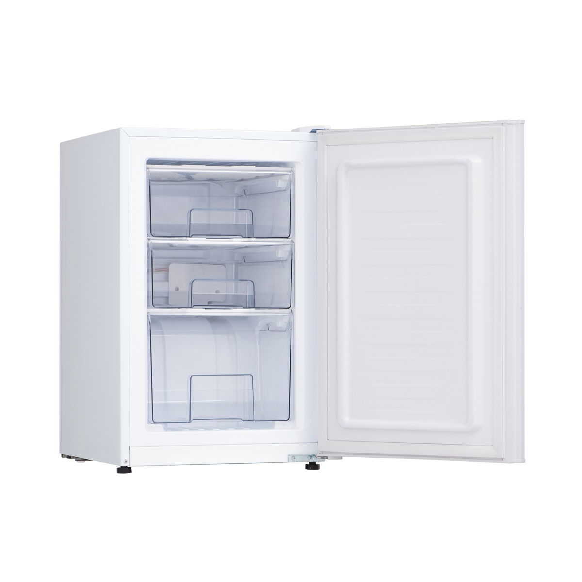 スリム 小型 右開き 家庭用 61L 一人暮らし 冷凍庫 シンプル 冷凍ストッカー 小型冷凍庫 アレジア まとめ買い 3段引き出し 前開き