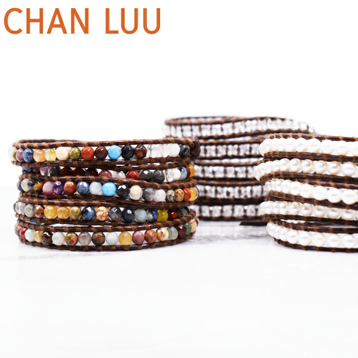 anji★CHAN LUU チャンルー☆天然石ブラウン×ゴールド 楽天市場】CHAN LUU チャン ルー 5ラップブレス ブレスレット 5
