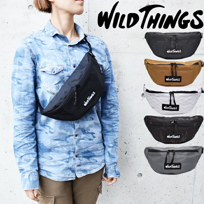 楽天市場】WILD THINGS ワイルドシングス ボディバッグ ウエストバッグ 
