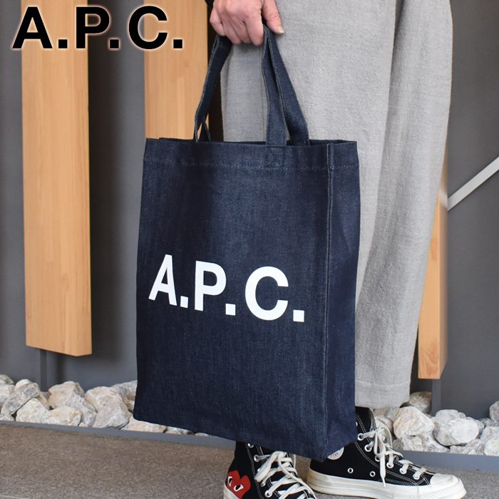 楽天市場】APC アーペーセー トートバッグ デニムトート INDIGO/デニム