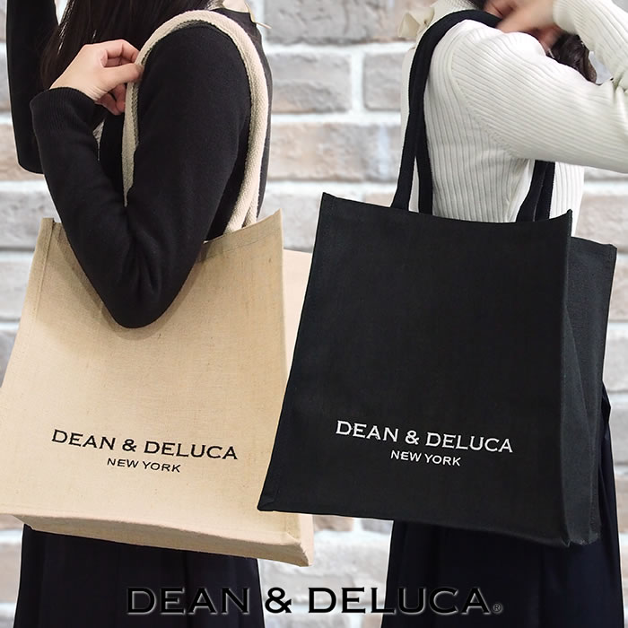 楽天市場 Dean Deluca ディーン デルーカ ニューヨーク限定 キャンバストートバッグ Mサイズ 全2色 エコトート アクアベース