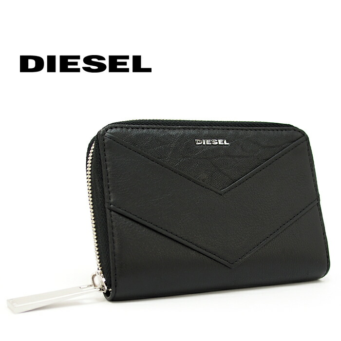 楽天市場 Diesel ディーゼル ラウンドファスナー二つ折り財布 ブラック X066 P0932 T8013 Le Zipper Jaddaa ディーゼル レディース ディーゼル 財布 アクアベース