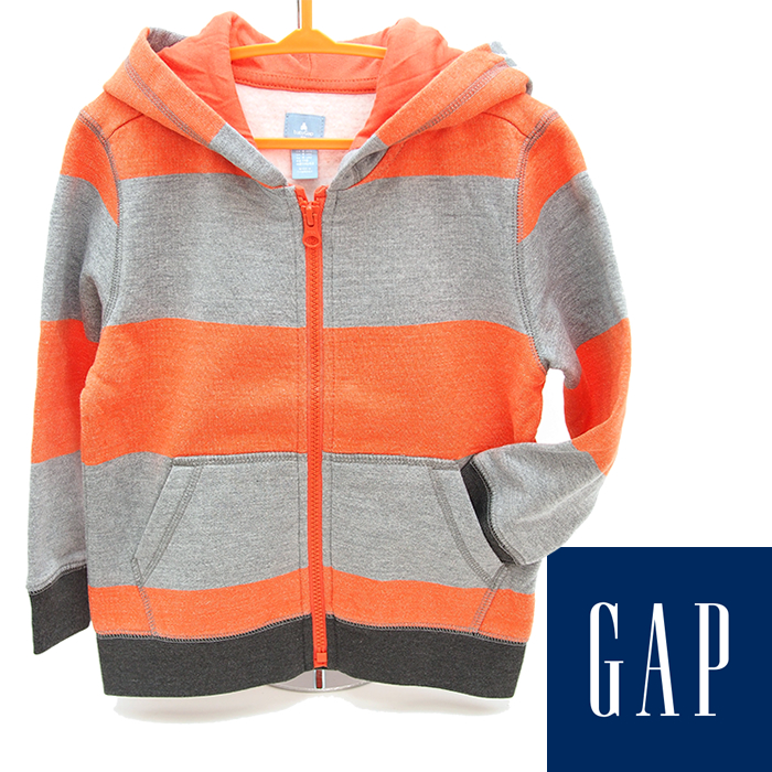 楽天市場 Baby Gap ベビーギャップ ジップアップ パーカー グレー オレンジ 110cm 4歳 子供服 子供用 キッズ ジュニア アクアベース