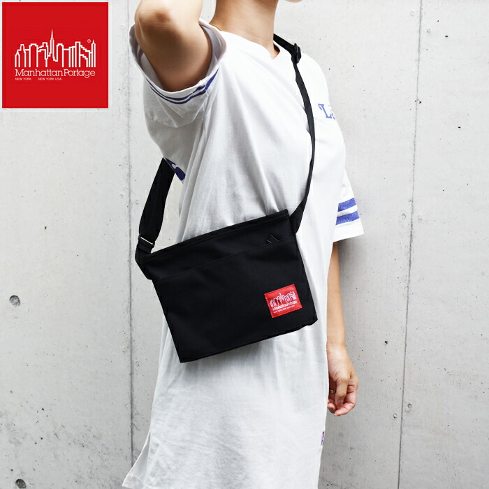 ManhattanPortage マンハッタンポーテージ ショルダーバッグ 6030 ITHACA SHOULDER BAG SM ブラック サコッシュ メンズ レディース