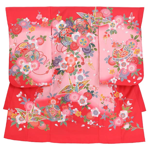 【レンタル】R005 お宮参り 産着 夏用 女の子 単衣 (赤色,ピンク ) 涼しい 祝着 ベビー着物 初着 写真撮影 jyojiubugi suhjyojiubugi｜レンタルのアーベル