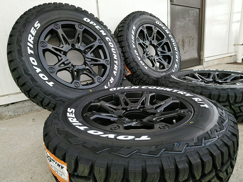 【5本セット】 ジムニー タイヤ ホイール TOYO トーヨータイヤ オープンカントリー RT 185/85R16 ホワイトレター 16インチ BDX08|Auto Craft WAT