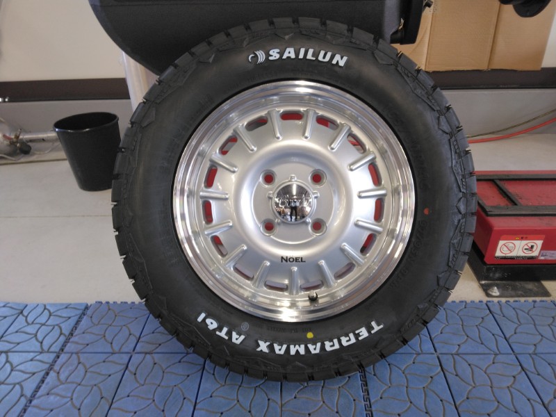タウンエース ライトエース SAILUN TERRAMAX AT61 165/80R14 ホワイトレター 14インチ タイヤホイールセット Noel ノエル|Auto Craft WAT