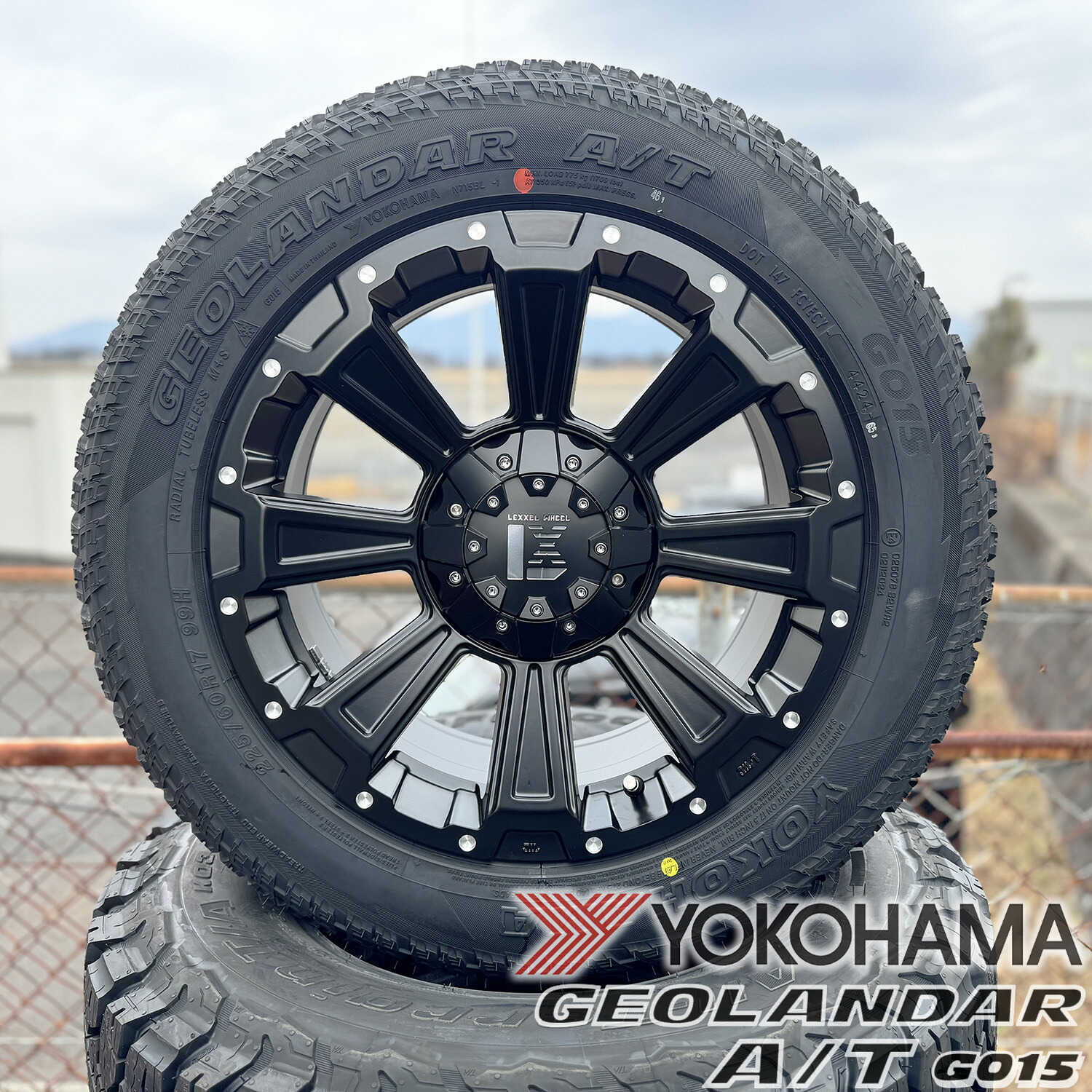 デリカD5 アルファード 30系 ハリアー C-HR RAV4 クルーガー エクストレイル T31 T32 NX200t 215/60R17 225/60R17 225/65R17 17インチ タイヤホイール 4本セット ヨコハマ ジオランダー AT G015 LEXXEL DeathRock レクセル デスロック｜Auto Craft WAT