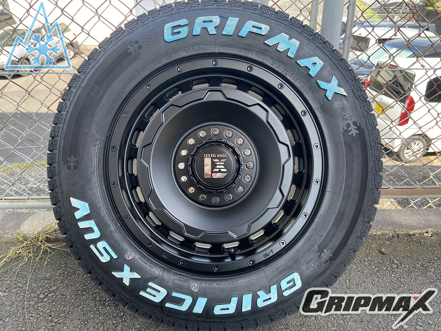 16インチ スタッドレスタイヤ ホイールセット GRIPMAX ICE X SUV 225/70R16 215/70R16 デリカD エクストレイルT32/31 アウトランダー クロスロード RAV4 新品 4本セット 1台分