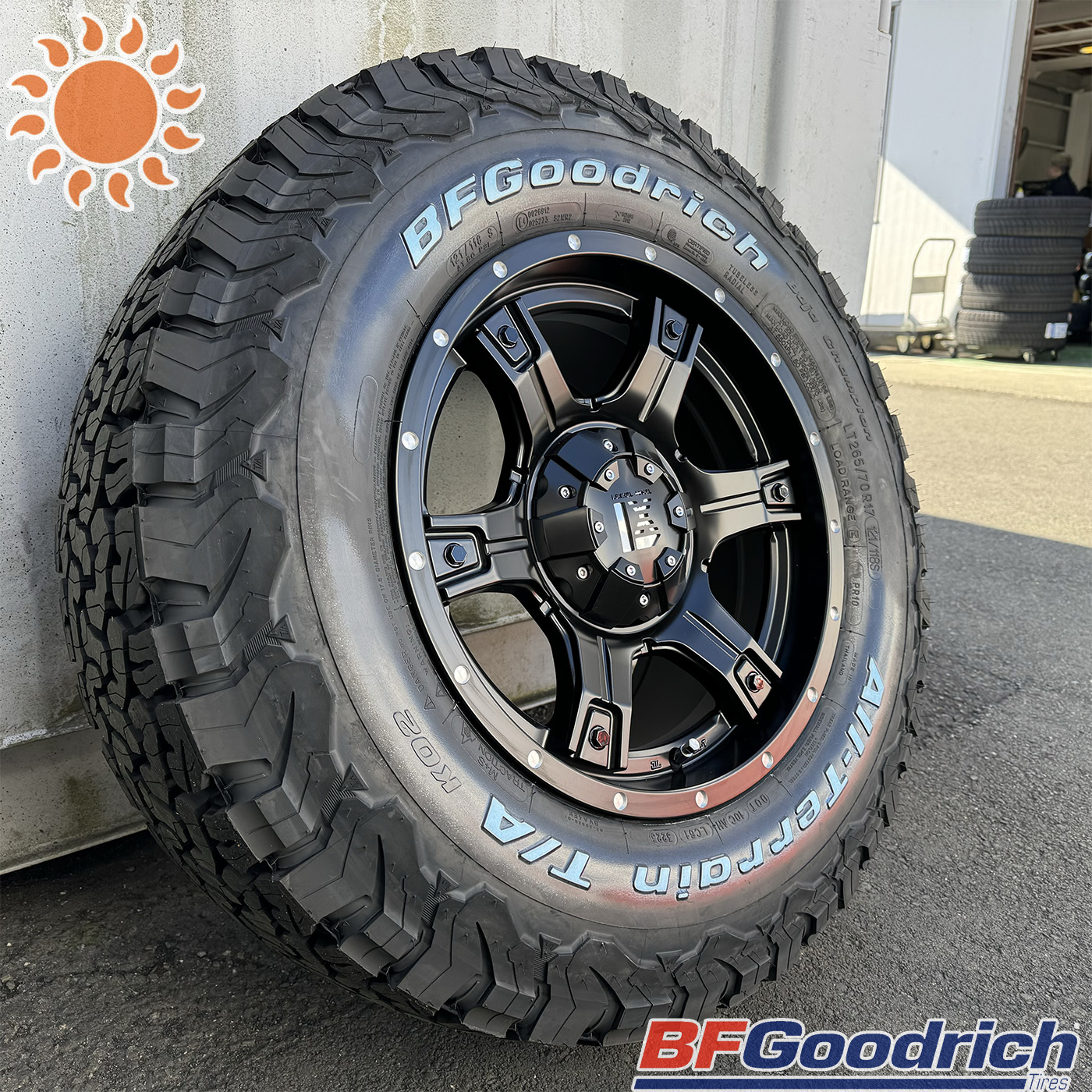 JKラングラー JLラングラー 17インチ タイヤホイールセット 4本セット 1台分 LEXXEL OutLaw レクセル アウトロー BF Goodrich ALLTERRAIN A/T KO2 285/70R17 265/70R17 265/65R17 ホワイトレター ビーエフ グッドリッチ オールテレン オフロード系タイヤホイール