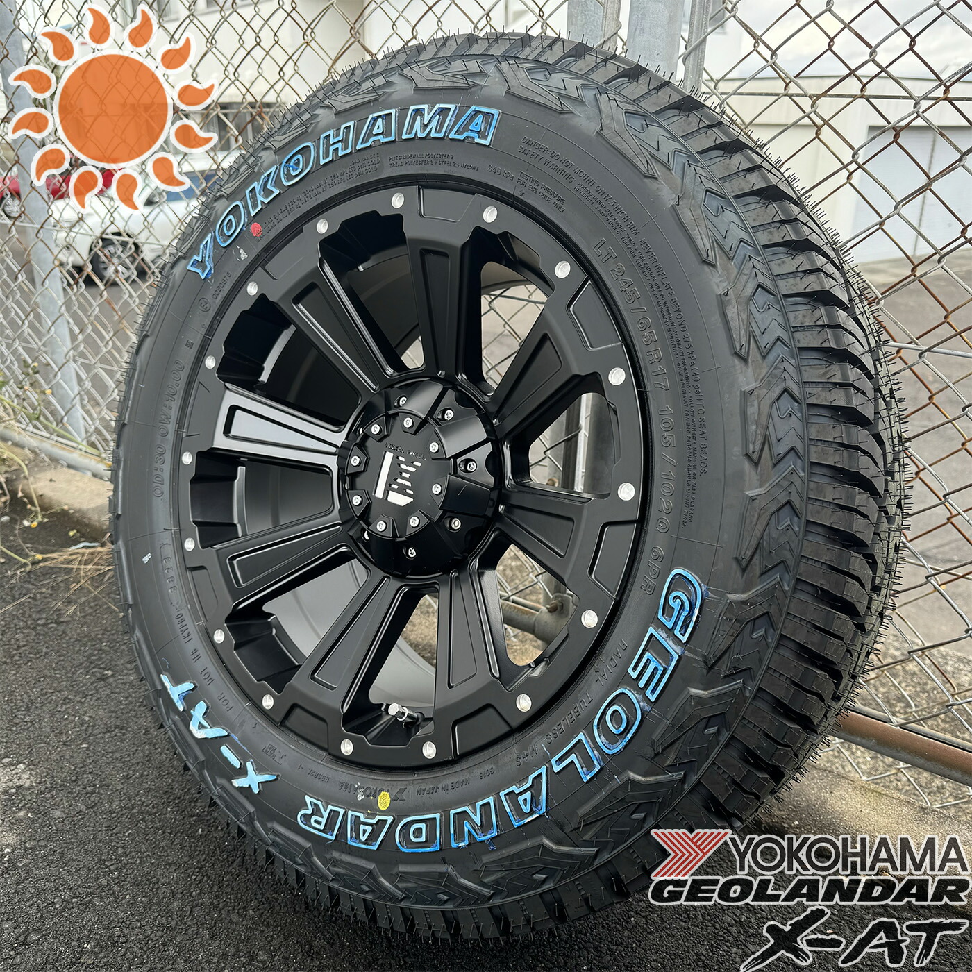 夏タイヤセット 4本組 RAV4 CX8 CX5 ハリアー ホイール タイヤセット 17インチ YOKOHAMA GEOLANDAR X-AT ヨコハマ ジオランダー 245/65R17 ホワイトレター LEXXEL DeathRock レクセルホイール デスロック｜Auto Craft WAT