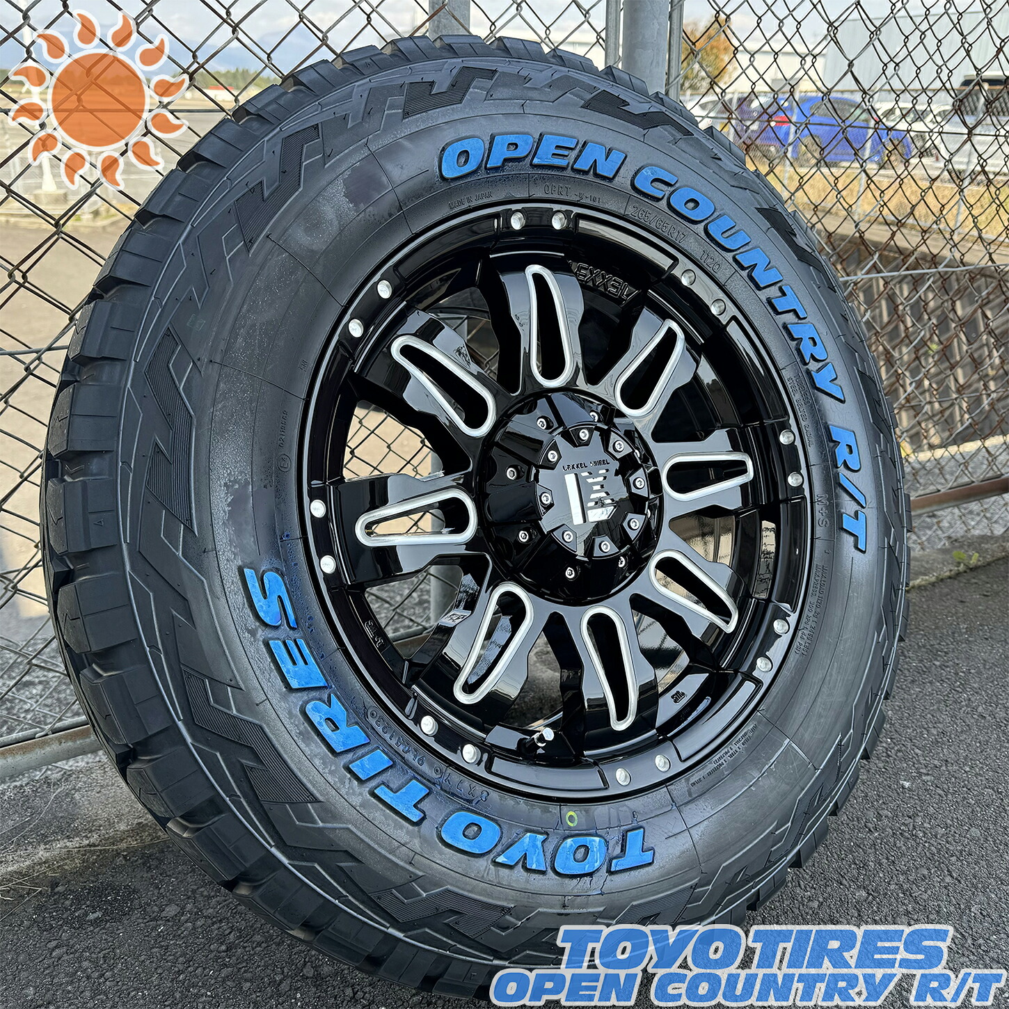JK JL ラングラー エクスプローラー 17インチ ホイール タイヤ セット 4本セット 1台分 LEXXEL Balano バレーノ TOYO OPENCOUNTRY RT トーヨー オープンカントリー RT 265/70R17 265/65R17 285/70R17 ホワイトレター