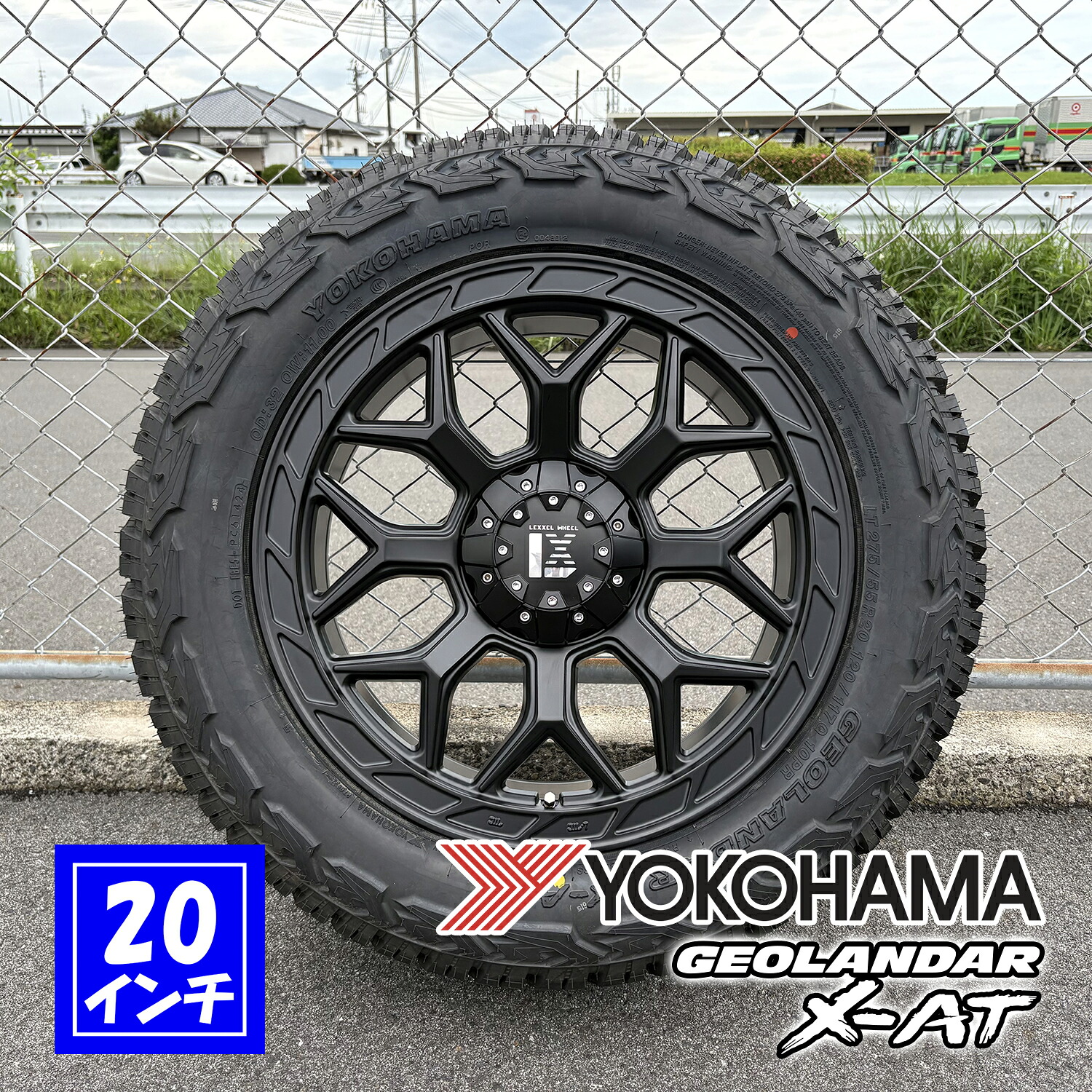 【新品4本セット】ランクル300 ランクル250 20インチ レクセルホイール インフェルノ ヨコハマ ジオランダー X-AT G016 265/60R20 275/55R20 285/50R20｜Auto Craft WAT