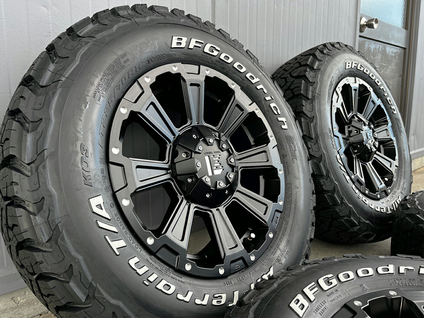 BF Goodrich T/A KO3 215/70R16 225/70R16 235/70R16 × LEXXEL DeathRock デリカD:5／RAV4／エクストレイル対応 16インチ タイヤホイール4本セット
