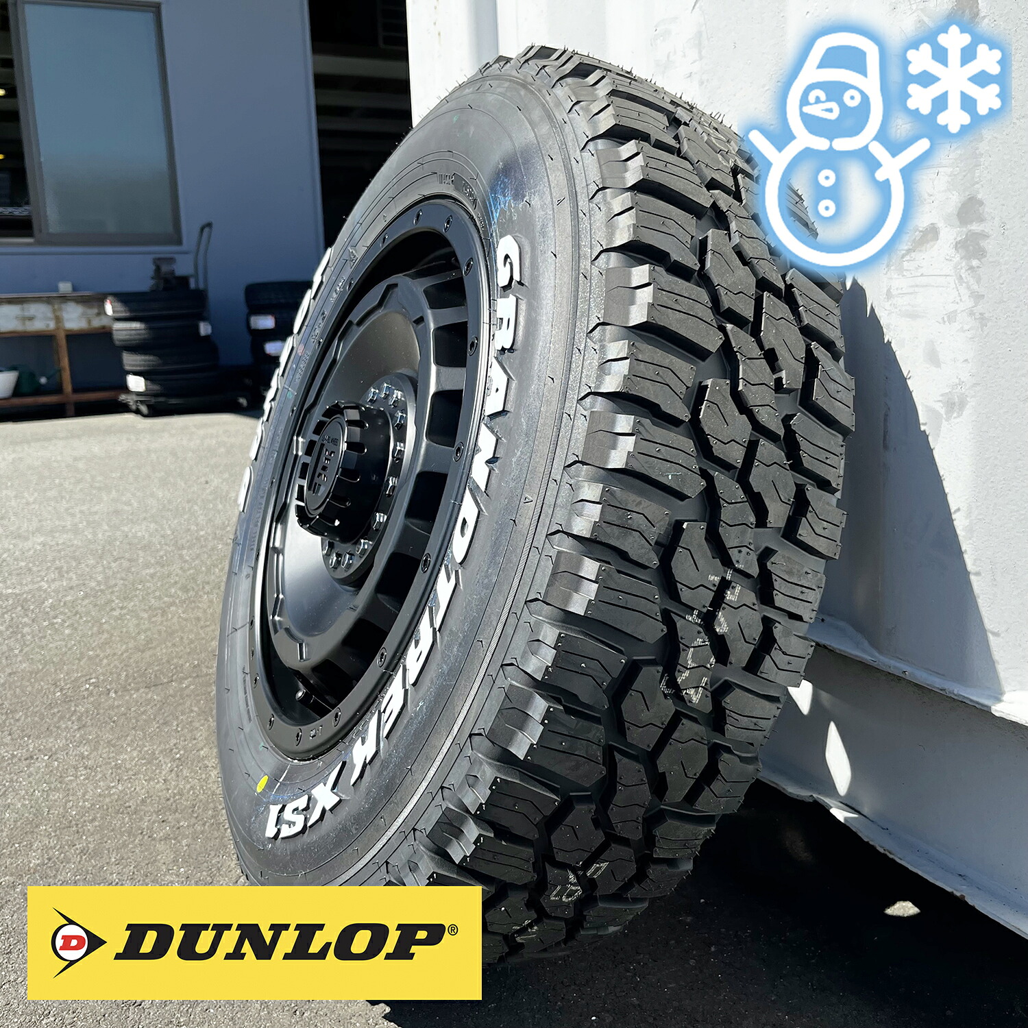 スタッドレスセット【トヨタ】プリウスα タイヤホイールセット 16インチ ダンロップ グラントレック XS1 215/70R16 LT 100/97N ホワイトレター SwaGGer スワッガー 4本セット