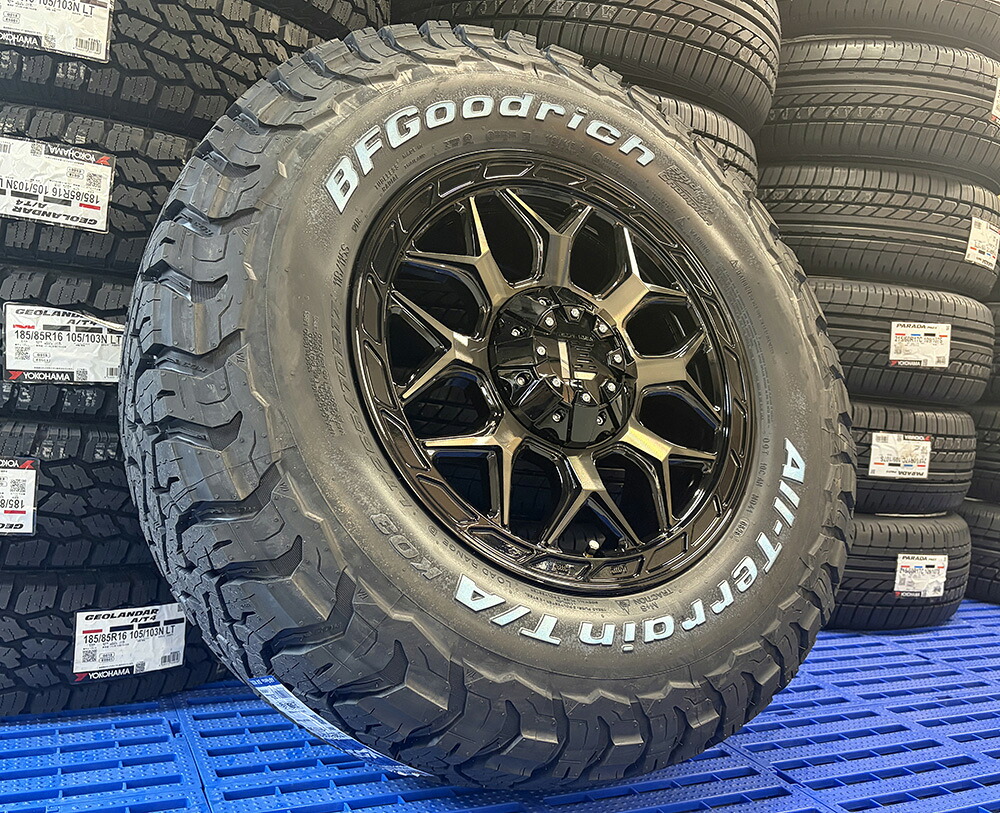 LEXXEL InFerno インフェルノ 150 プラド FJ ハイラックス サーフ 17インチ タイヤホイール BF グッドリッチ KO3 265/70R17 265/65R17 ホワイトレター｜Auto Craft WAT