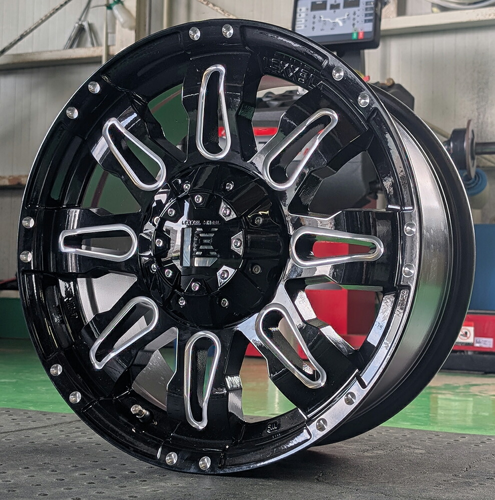 ハイラックス プラド FJ トライトン パジェロ 新品 ホイールのみ 4本セット １台分 17インチ LEXXEL WHEEL レクセルホイール Balano バレーノ 17x8.0 +25 139.7-6H