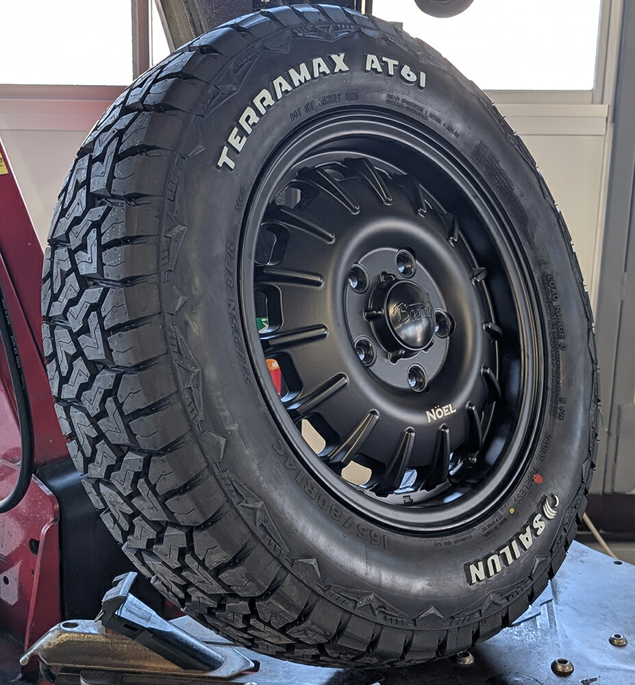 タウンエース ライトエース グランマックスカーゴ SAILUN TERRAMAX AT61 165/80R14 ホワイトレター 14インチ タイヤホイールセット|Auto Craft WAT
