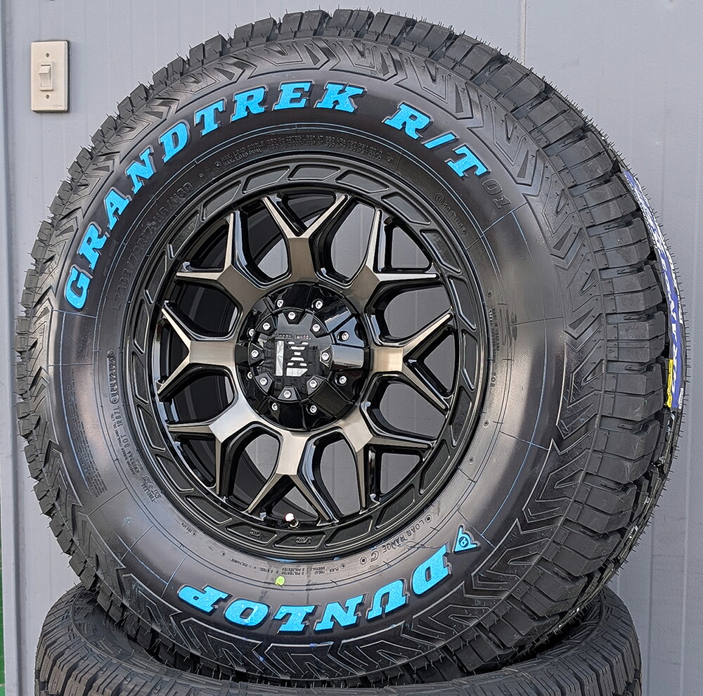 グランドチェロキー ラングラー JL JK タイヤホイールセット 18インチ InFerno ダンロップ グラントレック RT01 265/60R18 265/65R18