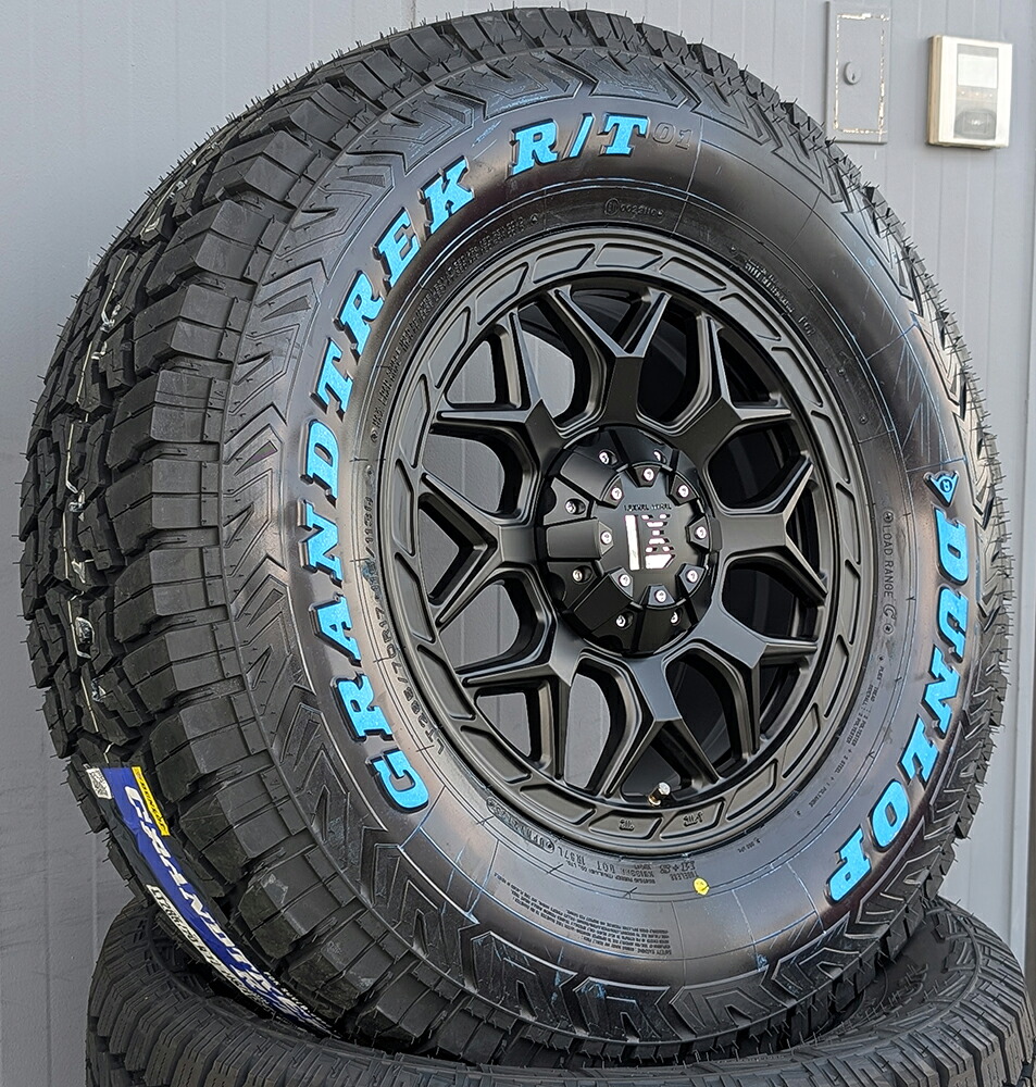 ラングラー JL JK タイヤホイールセット 17インチ InFerno ダンロップ グラントレック RT01 265/70R17 285/70R17｜Auto Craft WAT