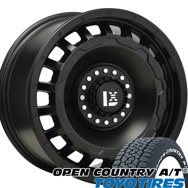 ジムニーシエラ JB74 16インチ LEXXEL SwaGGer スワッガー TOYO OPENCOUNTRY AT3 215/70R16 ホワイトレター