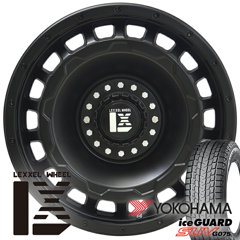 新品 JL JK ラングラー スタッドレスタイヤホイールセット 17インチ レクセル スワッガー ヨコハマ アイスガード SUV G075 265/70R17 スノータイヤ 冬タイヤ YOKOHAMA iceGUARD SUV G075|Auto Craft WAT
