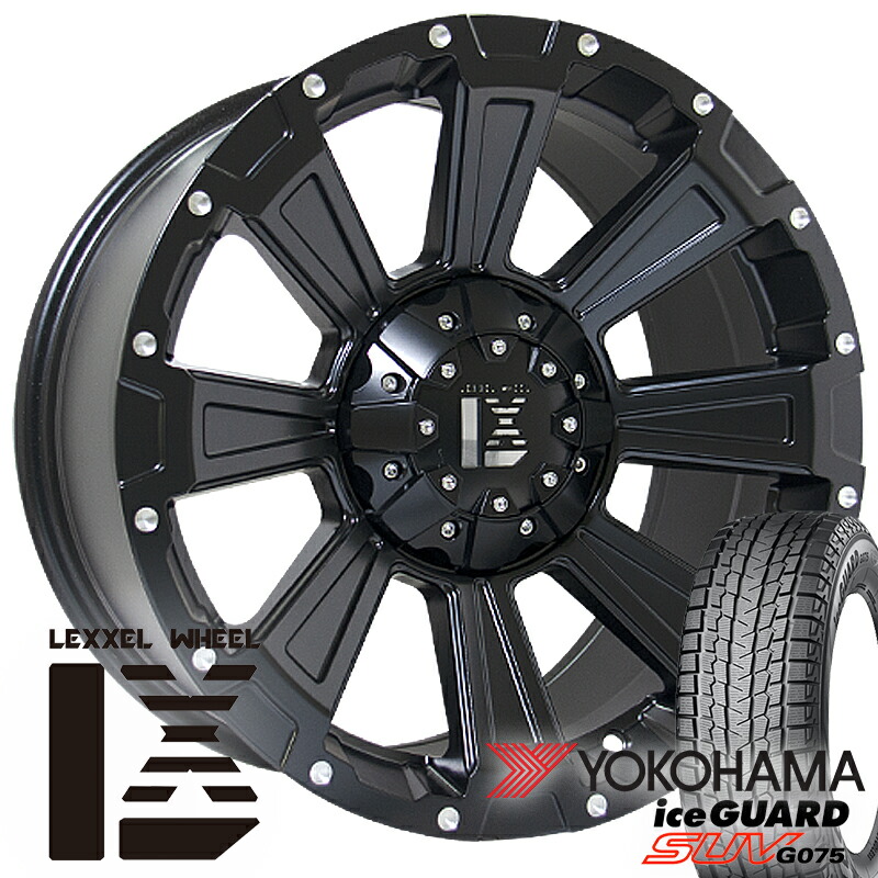 スタッドレス JL JK ラングラー スタッドレスタイヤホイール セット 17インチ レクセル デスロック YOKOHAMA ヨコハマ アイスガード SUV G075 265/70R17 タイヤホイールセット