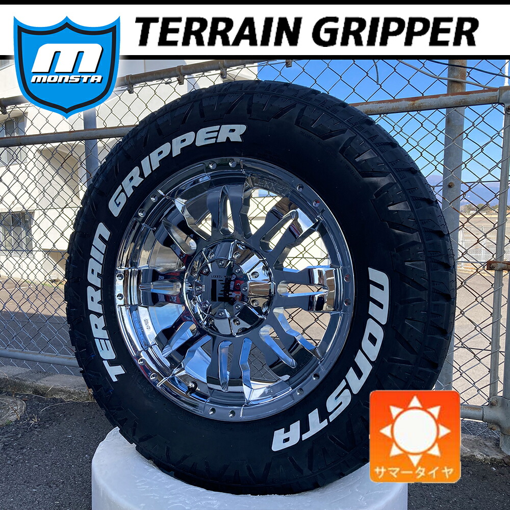 【大幅値下げ中!!】数量限定 JL JK ラングラー サマータイヤ タイヤホイール 17インチ モンスタ テレングリッパー 285/70R17 ホワイトレタータイヤホイールセット 1台分 LEXXEL Balano offroad style｜Auto Craft WAT