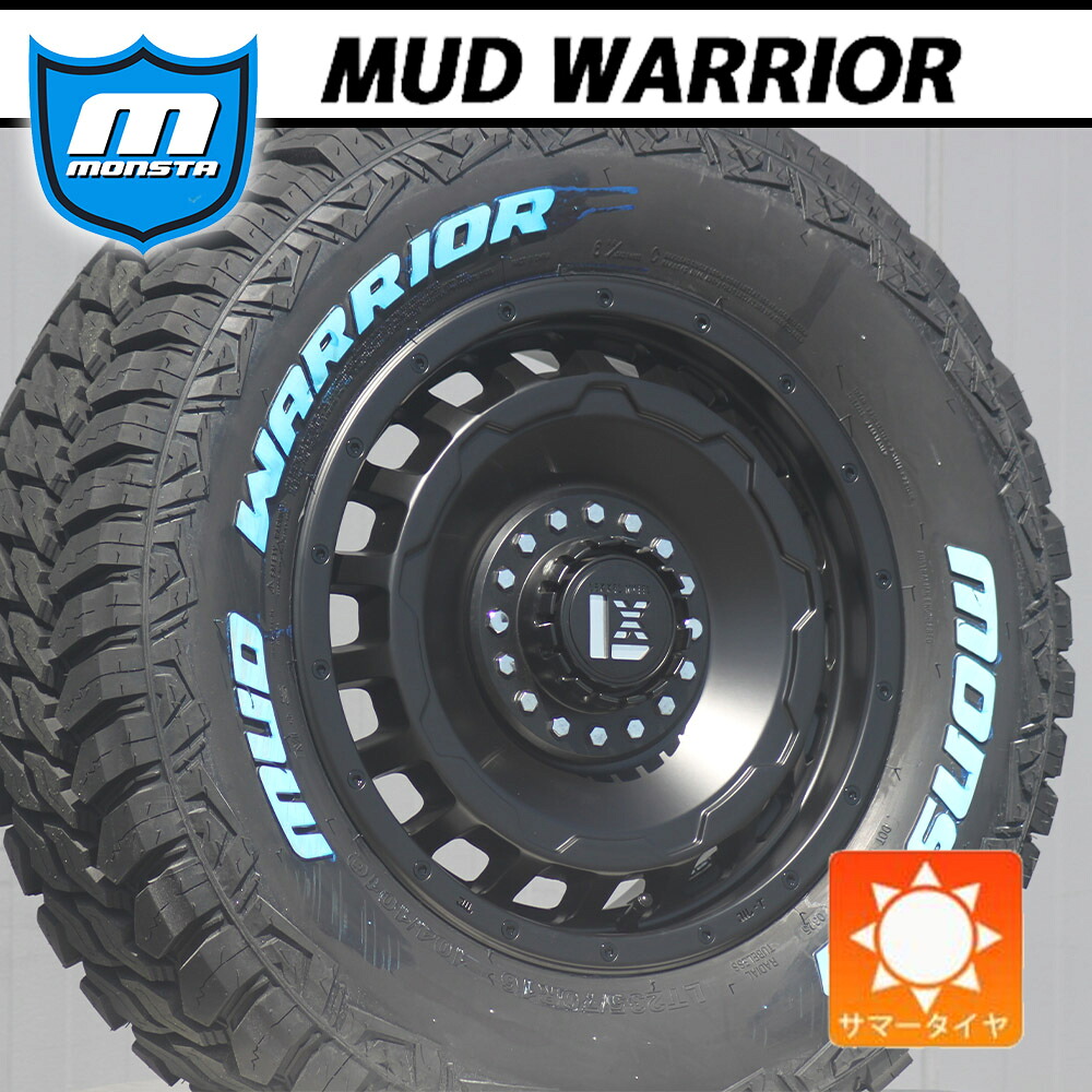 【車種】デリカ D5 RAV4 CX5 アウトランダー｜タイヤホイール 16インチ MONSTA モンスタ マッドウォーリア 215/70R16 235/70R16 ホワイトレター 4本セット LEXXEL SwaGGer タイヤホイールセット サマータイヤ