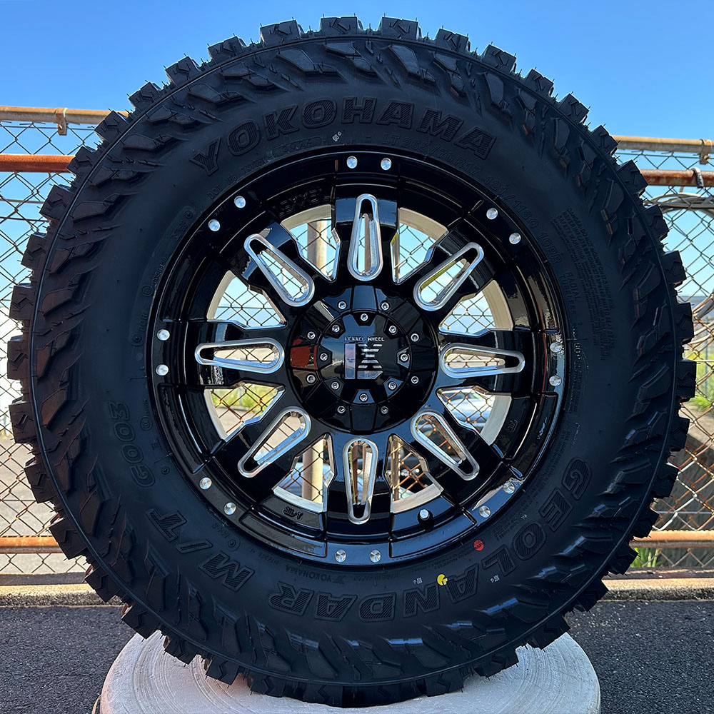 プラド ハイラックス FJ H3 タイヤホイールセット 17インチ Balano YOKOHAMA ジオランダー MT 265/65R17 265/70R17 285/70R17｜Auto Craft WAT