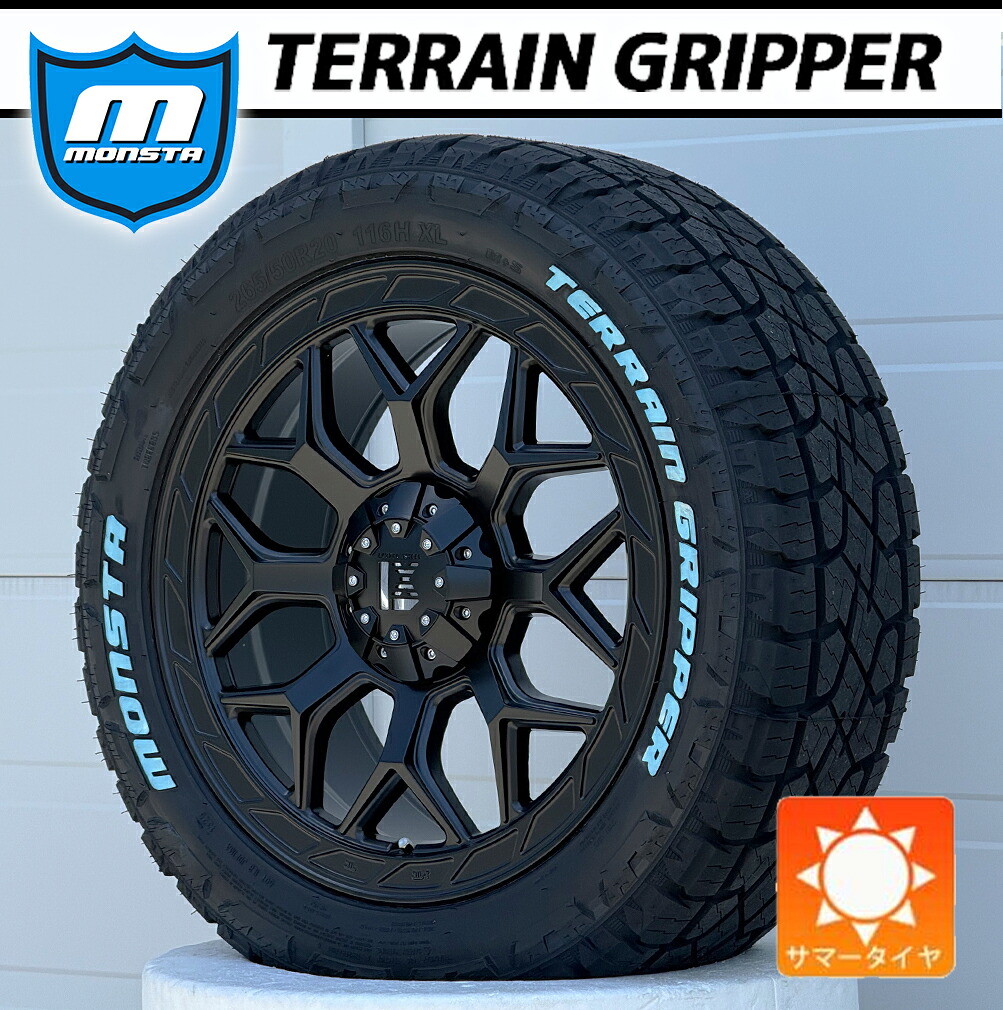 【新品4本】ラングラー JK JL グラチェロ|20インチ タイヤホイールセット MONSTA モンスタ テレングリッパー 265/50R20 275/55R20 タイヤホイール 1台分 LEXXEL InFerno|Auto Craft WAT
