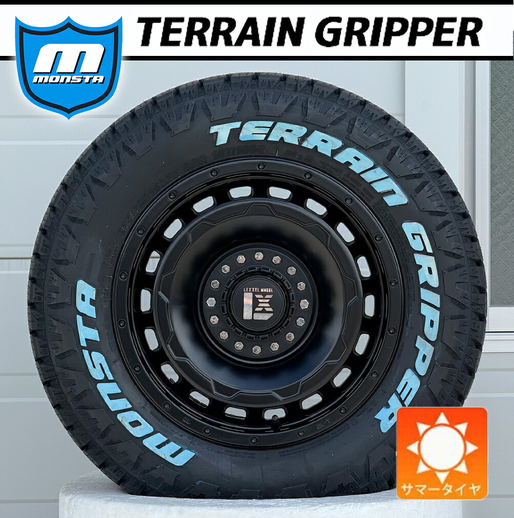 【車種】デリカD5 エクストレイル クロスロード CX5 RAV4｜新品4本セット タイヤホイール 16インチ MONSTA TERRAIN GRIPPER モンスタ テレングリッパー 215/70R16 ホワイトレター LEXXEL SwaGGer 16x7.0+35 114.3-5H｜Auto Craft WAT