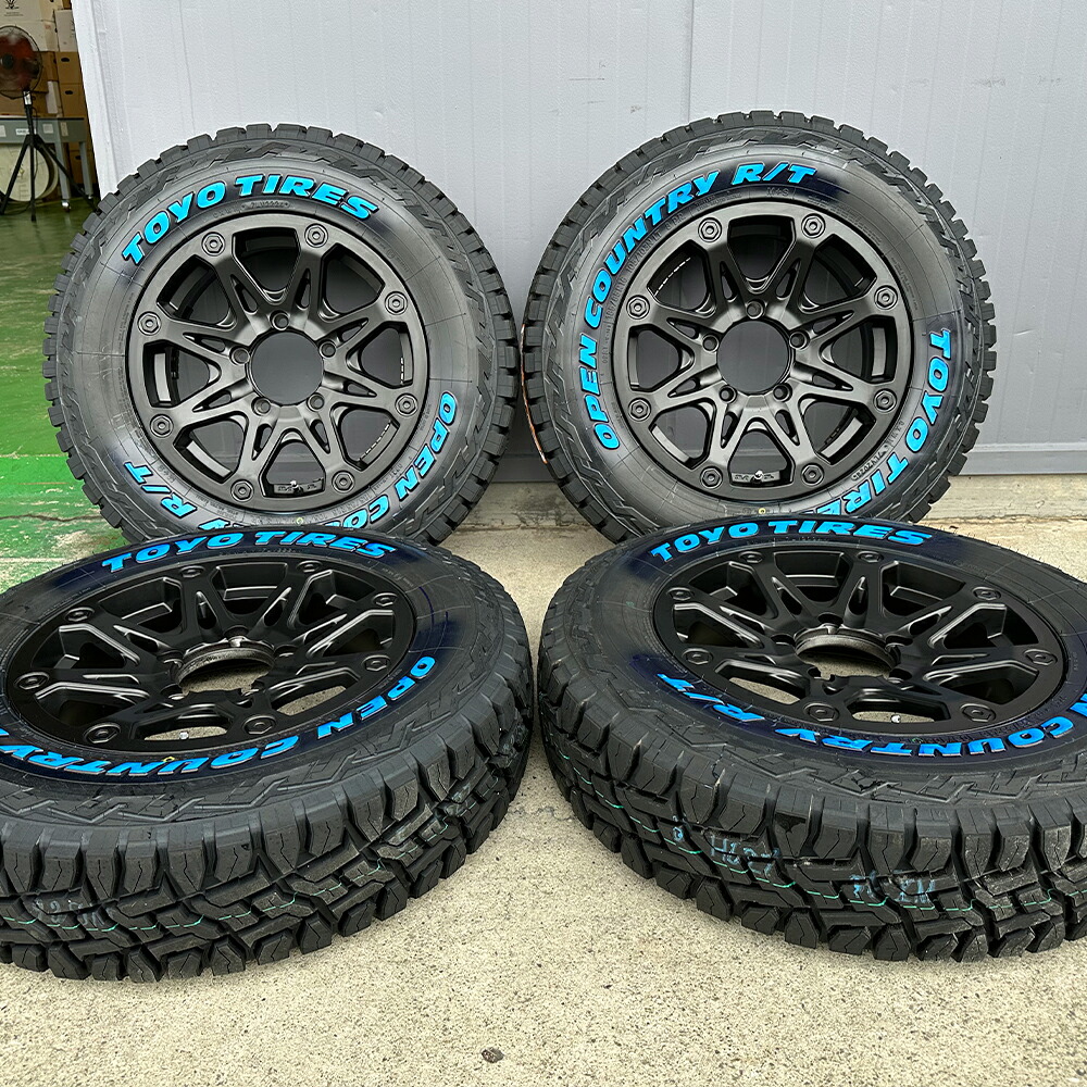 ジムニー JB23 JB64 16インチ タイヤ ホイールセット 人気 BDX08 トーヨー オープンカントリー RT 185/85R16 ホワイトレター|Auto Craft WAT