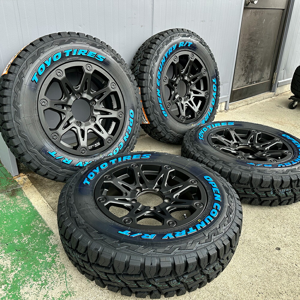 ジムニー JB23 JB64 16インチ タイヤ ホイールセット 人気 BDX08 トーヨー オープンカントリー RT 185/85R16 ホワイトレター|Auto Craft WAT