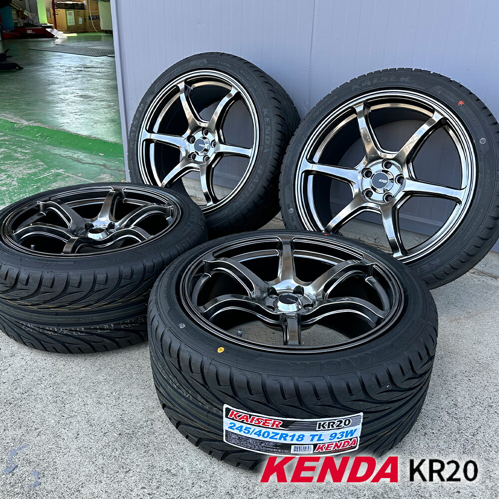 楽天市場】86 BRZ タイヤホイールセット 18インチ Acht-6 クロ