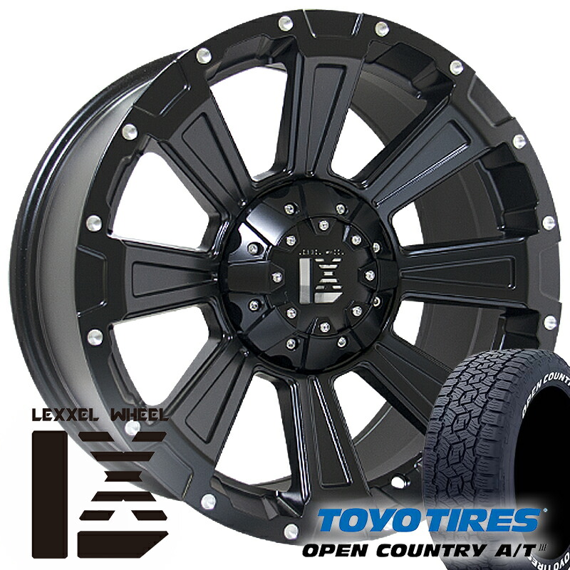 JL JK ラングラー 17インチ LEXXEL DeathRock デスロック TOYO OPENCOUNTRY AT3 285/70R17 265/70R17 265/65R17 タイヤホイール タイヤホイールセット トーヨー オープンカントリー｜Auto Craft WAT