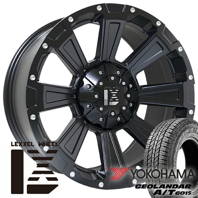 1月中旬入荷予定 ランドクルーザー300系 ランクル 300 タイヤホイール 4本セット 17インチ ヨコハマ ジオランダー AT G015 265/70R17 タイヤホイールセット アウトラインホワイトレター 白文字｜Auto Craft WAT