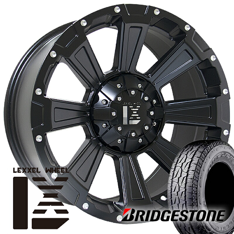 デリカD5 エクストレイル CHR クロスロード RAV4 CX5 16インチ ブリヂストン デューラー AT001 225/70R16 アウトラインホワイトレター 白文字 タイヤホイール