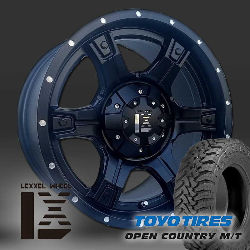 LEXXEL OutLaw offroad style プラド,サーフ,FJクルーザー,ハイラックス 17インチ トーヨー オープンカントリー M/T 265/70R17 マッドタイヤ