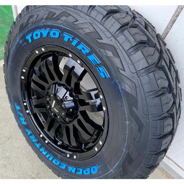 プラド（150系,120系）ハイラックス 17インチ 265/65R17 265/70R17 新品 タイヤホイール 4本セット トーヨー オープンカントリー RT ホワイトレター LEXXEL Balano レクセル バレーノ 120,120円