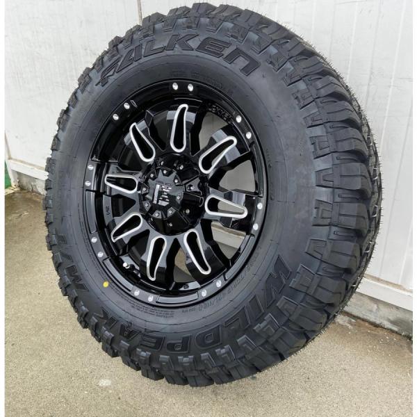 プラド ハイラックス FJ H3 タイヤホイールセット 17インチ Balano FALKEN Wildpieak MT01 265/70R17 285/70R17｜Auto Craft WAT