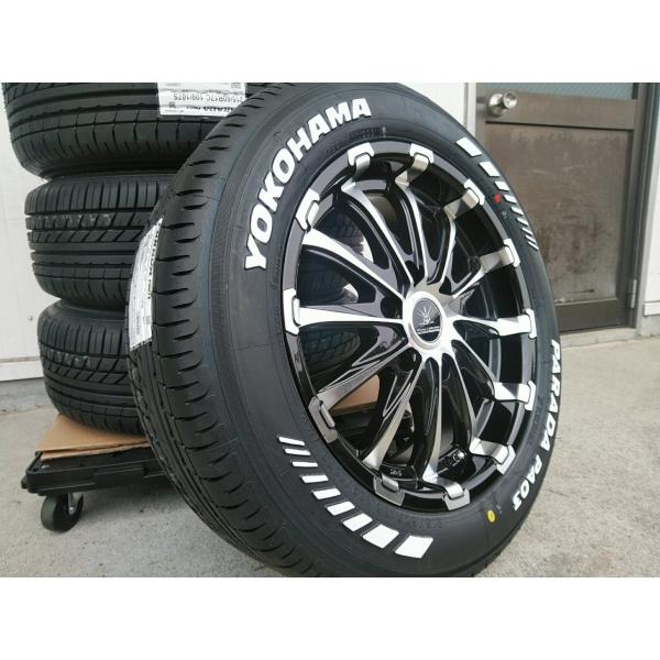 ハイエース200系 ヨコハマタイヤ パラダ 215/60R17 ホワイトレター 17インチ ホイールセット BD12