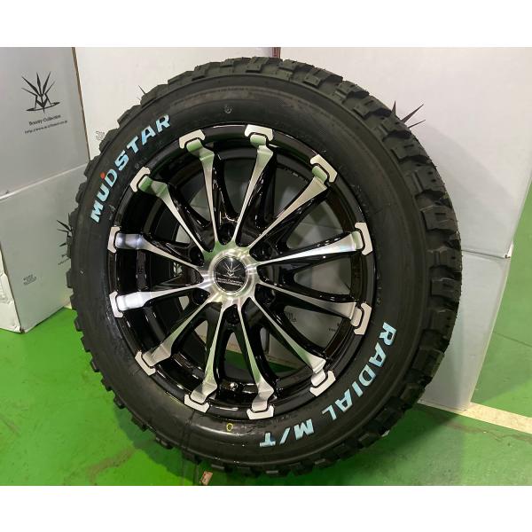 車検対応 200系ハイエース レジアスエース タイヤホイールセット 16インチ BD12 マッドスター ラジアル MT 215/65R16 ホワイトレター 4本セット 1台分